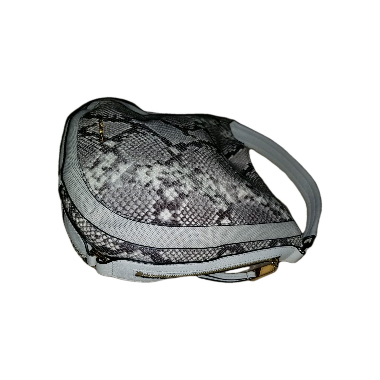 Michael Kors Julia Convertible Purse- Python Embo… - image 10