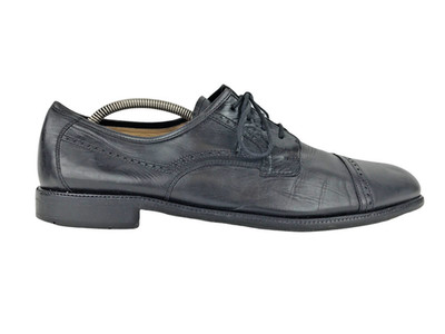 Gallus Oxford Shoes Mens Wellness First Class Black Lace Up Almond Toe Sz US 12