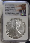 President Trump 2024 W US Silver Eagle $1 NGC MS70