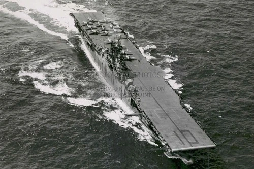 USS YORKTOWN (CV-10) AIRCRAFT CARRIER 1943 WW2 4X6 PHOTO