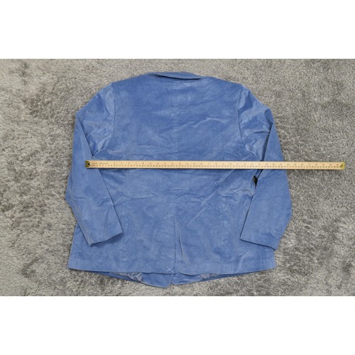 NEU Talbots Blazer blau Baumwolle 20 W Neu mit Etikett - Übergröße Cord zweireihig - Bild 5 von 9