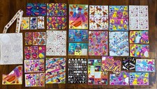 Vtg Sticker Lot LISA FRANK Partials: Unicorn Horses Cats Dog Lips Sea Bears Food