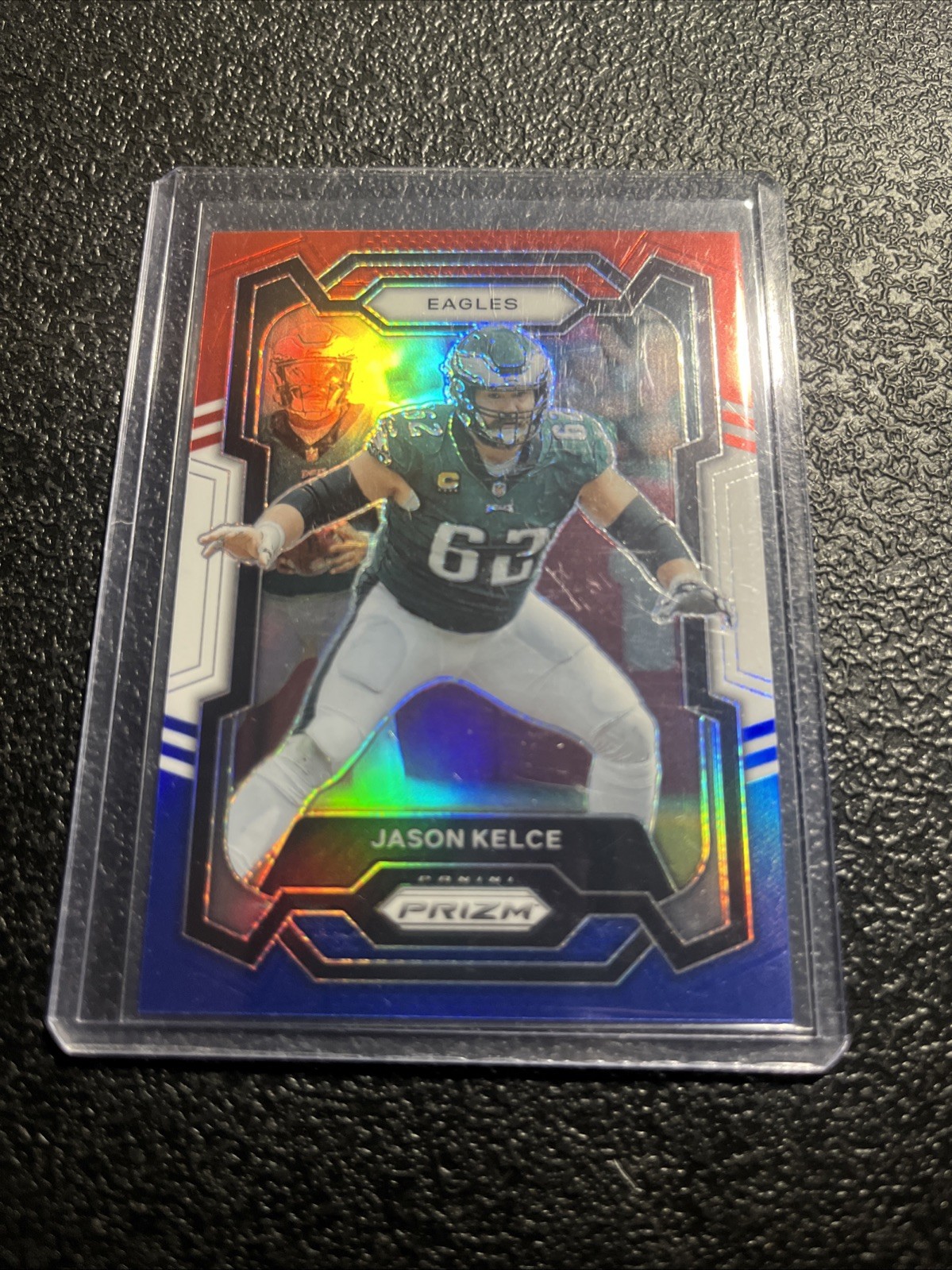 2023 Panini Prizm Red White Blue Jason Kelce Philadelphia Eagles #245