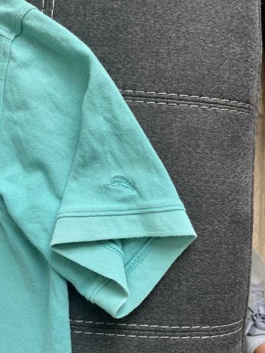 Tommy Bahama Poloshirt Herren Extra Large türkis bestickt 100% Baumwolle XL - Bild 4 von 7