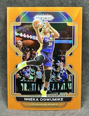 2022 Panini Prizm WNBA Orange Prizm #44/49 Nneka Ogwumike #92 SP Sparks