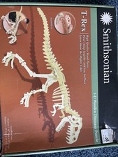Smithsonian 3D Wooden T-Rex Dinosaur Puzzle Pretty New Box is Little Damaged