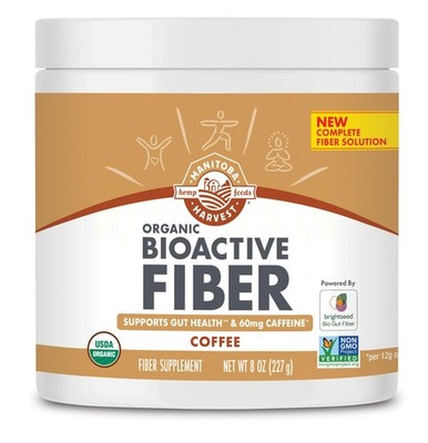 Manitoba Harvest Organic BioActive Fiber Supplement 6g Fiber 8oz Coffee