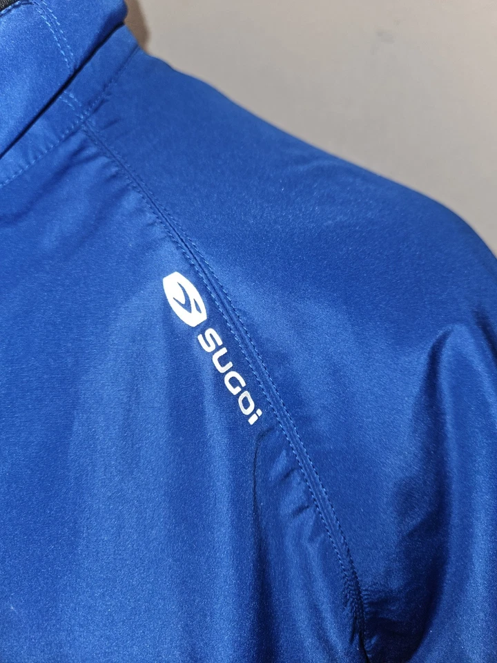 Men's SUGOI Blue Full Zip RPM Thermal Cycling Jacket Blue Size L - Image 2 of 4