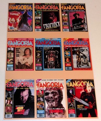 Fangoria POSTER Magazine Covers 1-9  / 1979-1980 Shining, Motel Hell, Star Wars