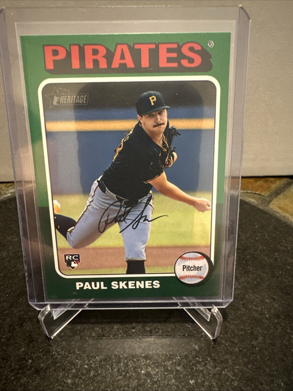 2024 Topps Heritage High Number - Paul Skenes #594 Green Border (RC)