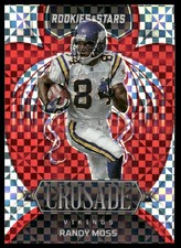Randy Moss 2022 Panini Rookies & Stars #CR-23 Crusade Red Plaid Vikings