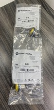Sealed Allen Bradley 800FM-P5 SER A Round Metal Yellow Pilot Light  Lot of 2 