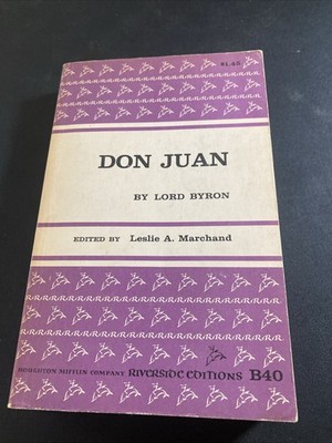 Don Juan by Lord Byron Edited by Leslie A. Marchand 1958 Paperback-b12