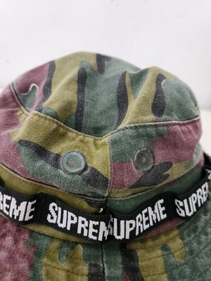 Cdg Bucket Camo Supreme Fisherman Hat Supreme Multi Color Denim