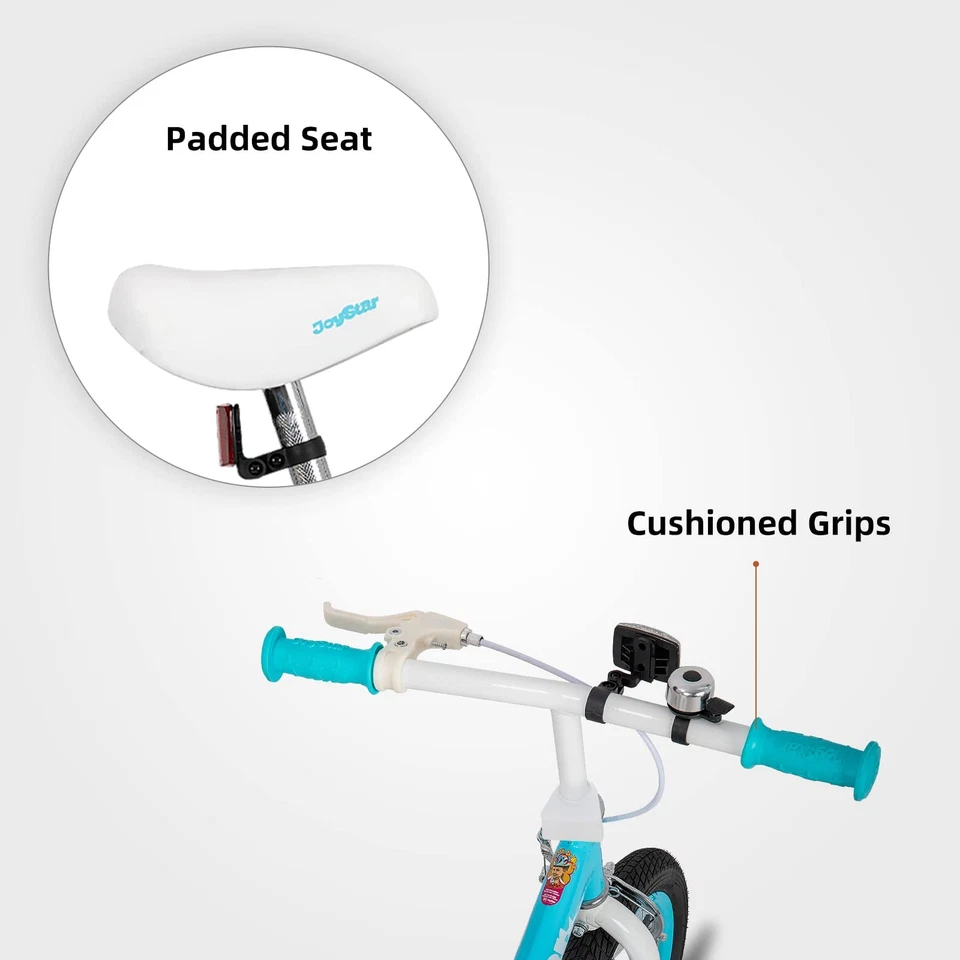 Bicicleta de equilibrio de 16 pulgadas para niños grandes 4 5 6 7 8 años niños niñas 16 pulgadas grande... Foto 3 de 4