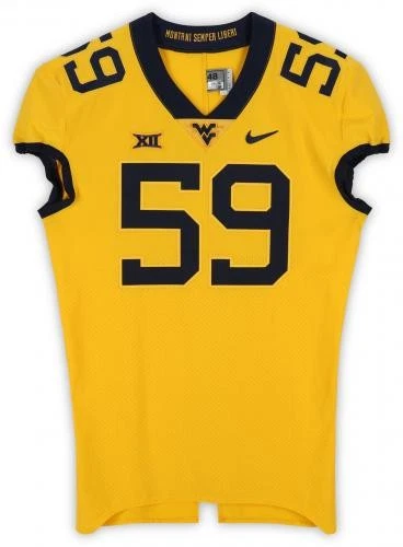 Золотая футболка West Virginia Mountaineers TI NO59 из футбольной программы — размер 48+4 - Изображение 2 из 3