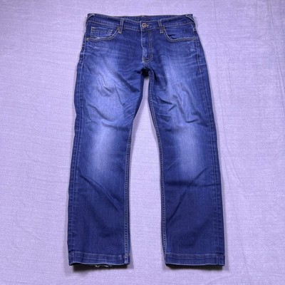 Pepe Jeans London Redmond Mens Blue Wash Denim Jeans Waist 34 Inseam 34