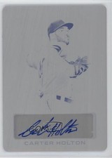 2024 Leaf Trinity Printing Plate Black 1/1 Carter Holton #BA-CH1 Auto