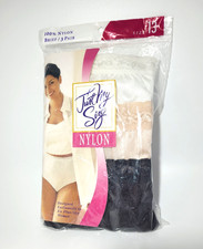 New Vintage Just My Size Nylon Panties Briefs 3 Pack Sz 13 NIP 2000