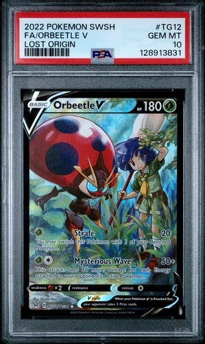 Orbeetle V TG12/TG30 PSA 10 SWSH Lost Origin Trainer Gallery Pokemon Card PC