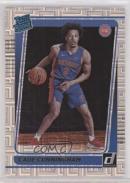 2021-22 Panini Donruss Rated Rookie Choice Cade Cunningham #211 0qw3