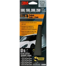 3m Wetordry Sandpaper 03006 Assorted Grits 1000 1500 2000 2500 3 23 In X 9 In