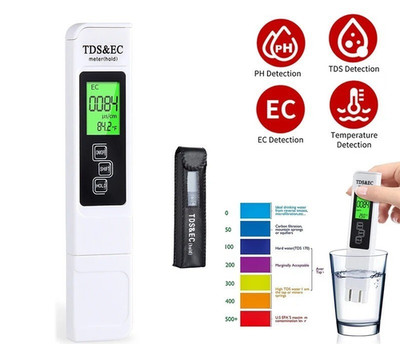 TDS Meter Digital Tester Water Quality Testing Kits for Drinking Water 0-9990ppm