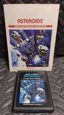 Asteroids (Atari 2600) Game Cartridge With Manual 