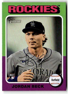 2024 Topps Heritage MLB No. 717 Jordan Alexander Beck Rookie