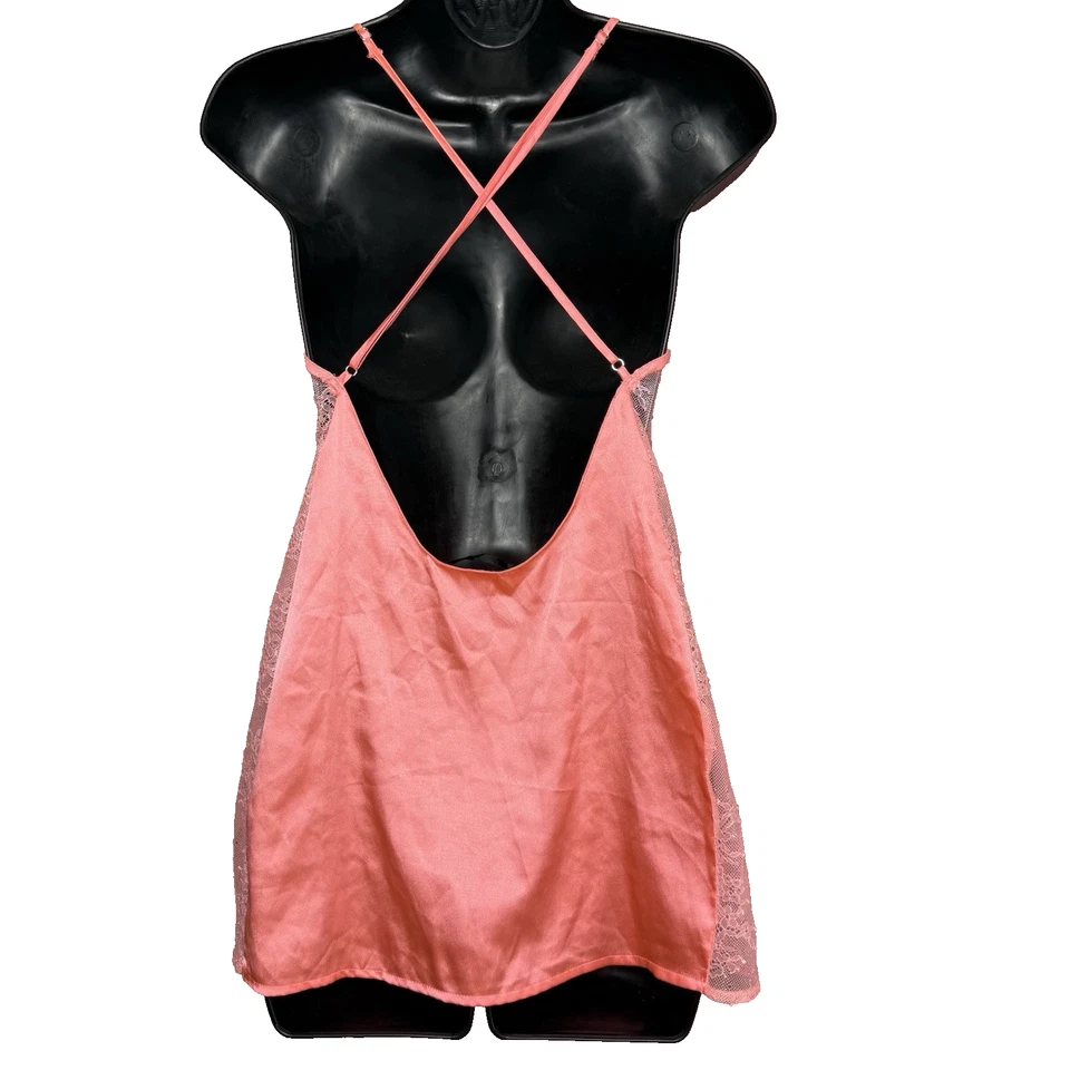 Sexy Vestido Victoria's Secret Talla Pequeña Babydoll Sin Mangas Lencería Encaje Noche Foto 3 de 4