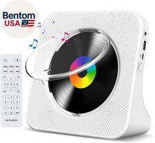 CD Player Portable Bluetooth Desktop CD Player for Home with Timer Built-In Hifi