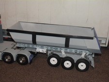 1/14 SCALE 3-AXLE TIPPER TRAILER TIPPING MECHANISM FITTED & 30MM TYRES TAMIYA