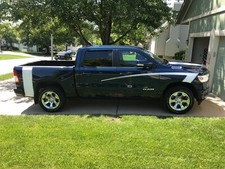 2019 - Up Dodge Ram Front Fender Hockey Stripes - Curved