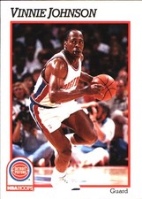 1991-92 Hoops Vinnie Johnson #62 Detroit Pistons