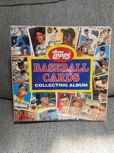 Vintage TOPPS Baseball Card 3-Ring Binder Collector Album