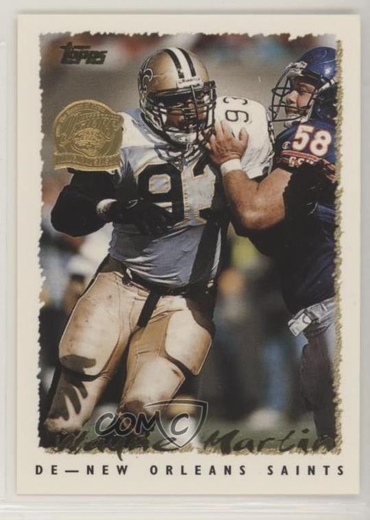 1995 Topps Jacksonville Jaguars Inaugural Season Wayne Martin #163 0o9