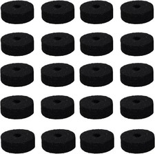 A-xctoe Round Soft Black Cymbal Stand Felt Washer Replacement for Drum Set of...