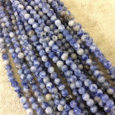 Natural Blue Sodalite Gemstone Beads Round 4mm Bulk Lot 100 pcs