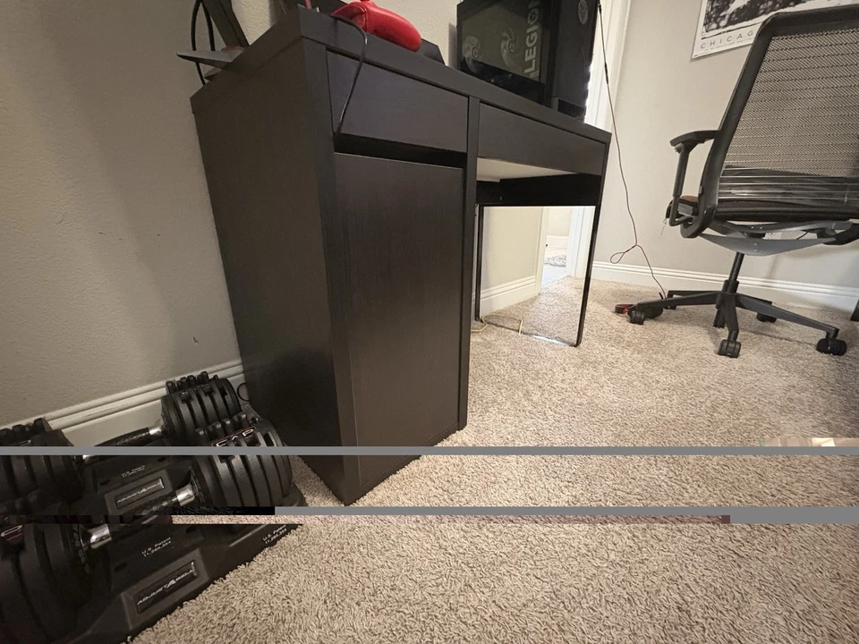 MICKE Desk, black-brown, 41 3/8 x 19 5/8 " - Image 2 of 3