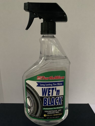 Vintage Turtle Wax Wet N Black Long Lasting Tire Shine 32oz Original Bottle 2002