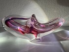 David Goldhagen VINTAGE Pink Art Glass 9” Sculpture Paperweight SIGNED/DATED 94 — photo 1
