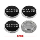 4x Land Rover Wheel Centre Caps 62mm Black Rim Hub Badge Covers Discovery Range