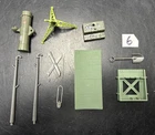 Vintage GI Joe Cobra Vehicle Parts 1984 Bivouac LOT #6 Canteen Cot shovel poles