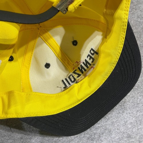 Pennzoil Racing Vintage 1990's K-Products Strapback Trucker Hat Cap Made in USA - Picture 4 of 11