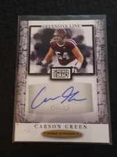 2021 SAGE HIT Premier Football Autograph Black A175 Carson Green