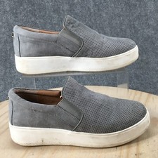 Steve Madden Shoes Womens 8 Genette Platform Sneakers Gray Fabric Perforated Low