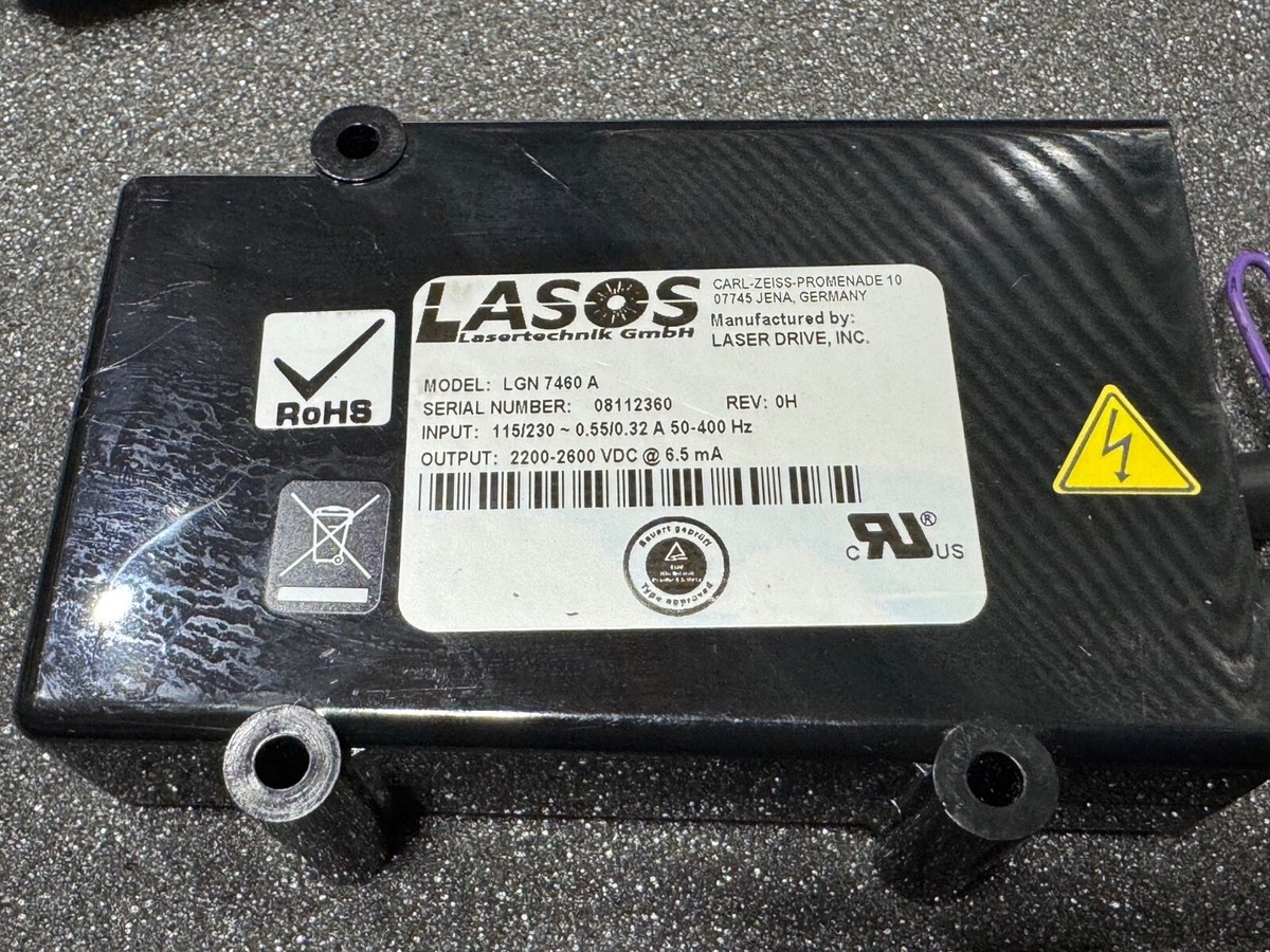 LASOS LGK 7786 P GREEN HeNe Laser with power supply LGN 7460 A | eBay