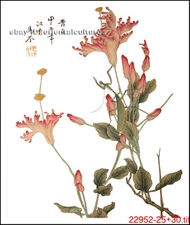 Chinese 100% real natural silk thread,su hand embroidery kits:flower 