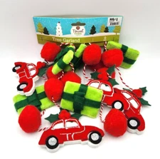 Winter Wonder Lane Tree Garland Cars Presents Holly Tinsel Town Felt and Foam