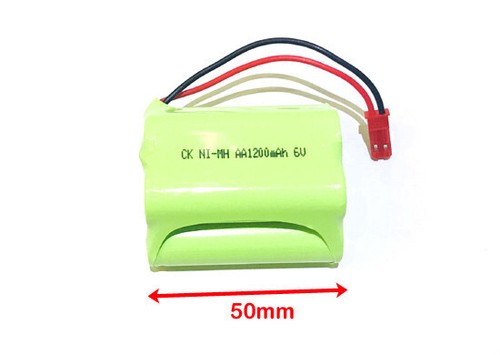 6v AA NiMH 1200mAh Rechargeable Battery Pack JST Plug for Led Solar Power RC Toy - Picture 3 of 4